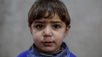 Fyra år gammal pojke i Idlib 