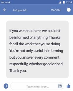 Screenshot of refugee.info