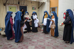 The mobile health team gets ready to head out on a visit to a remote village in Khost, located in southeastern Afghanistan.