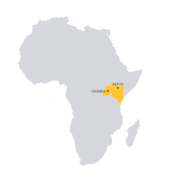 Map: Uganda - Kenya