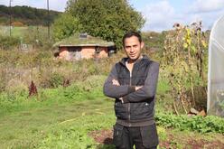 Ali Al Hlayel (AKA Rocketman) on his farm in Bristol