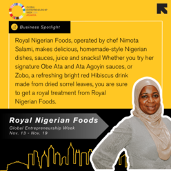 A graphic spotlighting Royal Nigerian