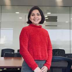 Cristabel, a volunteer at the IRC in Silver Spring