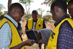 The IRC team will soon start using tablets to help them gather as much information as possible about each child