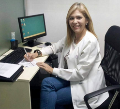 Dr. Edna Patricia Gomez in the IRC sexual and reproductive health care in Cúcuta, Colombia.