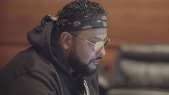 Rapper Belly in his studio