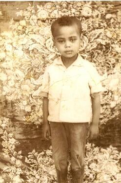 Photo of Tefere Gebre at age 3