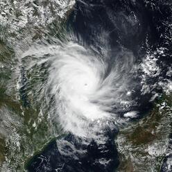 NASA satellite image of Cyclone Kenneth 
