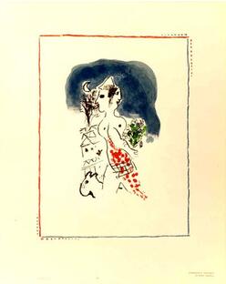 Marc Chagall was an artist who was rescued from Nazi-controlled France by Varian Fry; he later contributed this print to a collection commissioned by Fry for the IRC.