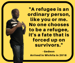 A refugee is an ordinary person, like you or me. No one chooses to be a refugee, its a fate that is forced upon survivors.
