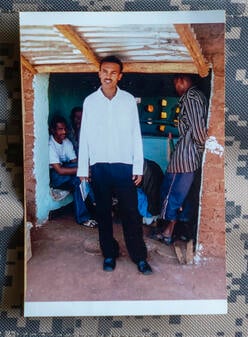 Tecle, an IRC staff member, in Shimelba refugee camp in Ethiopia