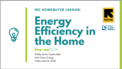 Utah Clean Energy Graphic Image with information in Energy Efficiency in the Home.