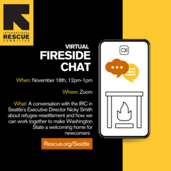 A black and yellow graphic, with details on the event including date, time, and description.