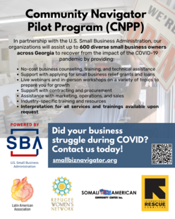 A flyer for the Community Navigator Pilot Program