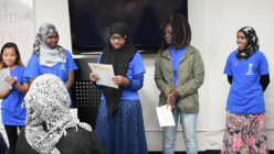 San Diego refugee girls share poems on International Women's Day