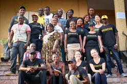 GenR members with IRC staff in Sierra Leone