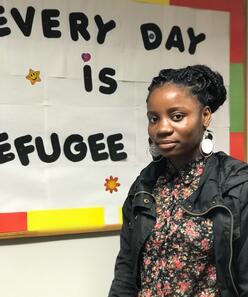 Moza is studying nursing at Georgia State University and is an integral member of the IRC in Atlanta's Youth Leadership Team. 