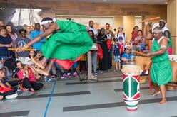 Famous Burundian Drummers perform at Dallas celebration.