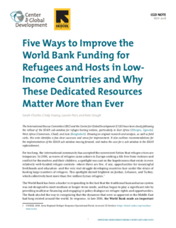 Five Ways To Improve The World Bank Funding For Refugees And Hosts In Low-  Income Countries And Why These Dedicated Resources Matter More Than Ever |  International Rescue Committee (Irc)