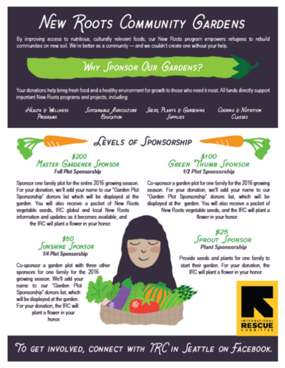 Become a supporter of New Roots in Seattle | The IRC