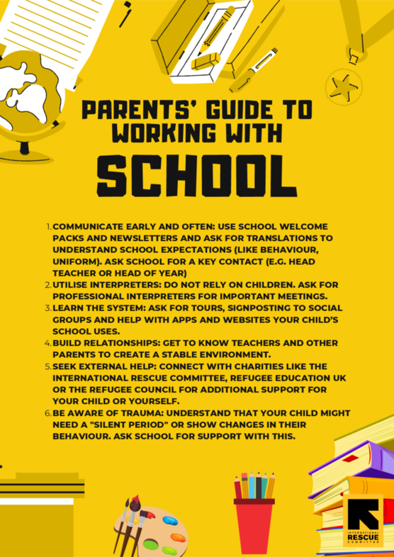 IRC's Parent Guide to Working with School (English) | The IRC