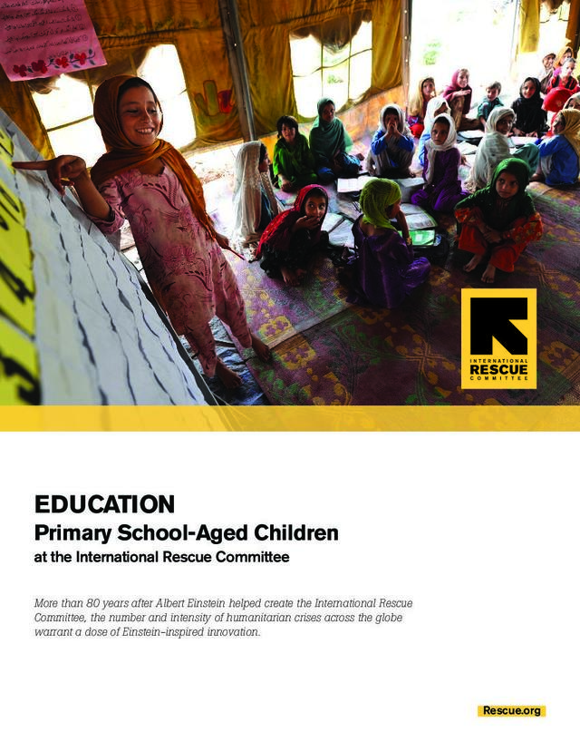 Education At The International Rescue Committee Primary - 