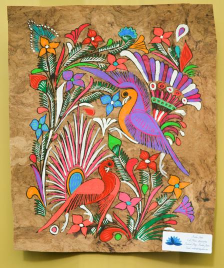 Painting created by Raida for the New American Holiday Gift Baskets Painting created by Raida for the New American Holiday Gift Baskets at the International Rescue Committee