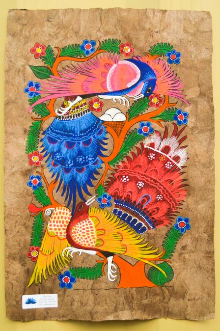 Raida's paintings included in the holiday gift baskets Raida's paintings included in the holiday gift baskets at the International Rescue Committee