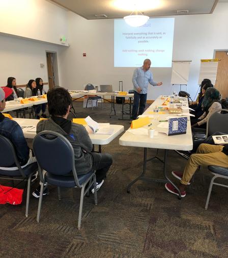 15 refugee and new American students became youth interpreters 15 refugee and new American students became youth interpreters through programming developed in partnership with New Americans in Action--a class supported by the International Rescue Committee in Salt Lake City.
