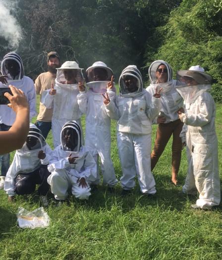 YFJ at Trinity River Bee Keepers Association