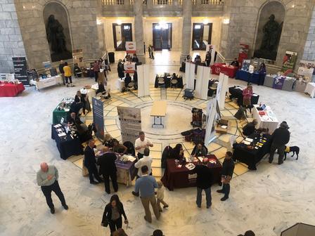 The IRC in Salt Lake City participated in the Utah Nonprofit Association's 12th annual Nonprofit Day on the Hill Utah Nonprofit Association meeting with presentation boards.