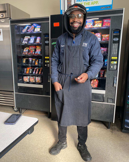 Patrick was offered a welding job at Shintone, a heavy equipment manufacturing company in Atlanta.