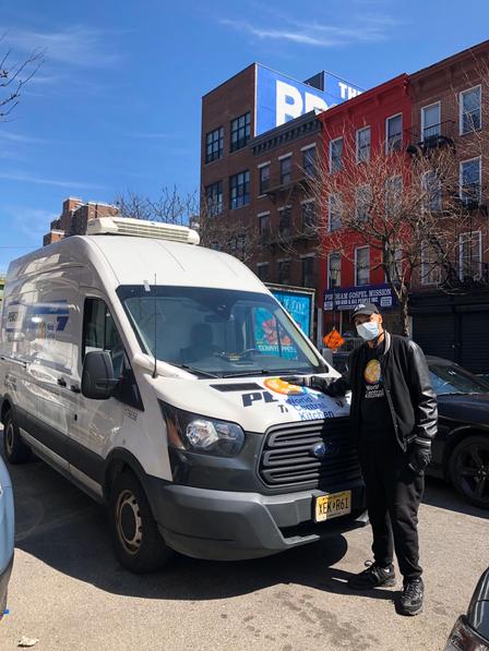 WCK Delivery Van White WCK Delivery Van ready to bring deliveries to clients in need.