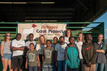 The Goat Project works with refugee youth to train a show goat that allows them to grow together and learn about their family heritage. The International Rescue Committee in Salt Lake City is part of the East African Refugee Goat Project.