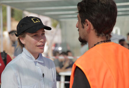 IRC Voice Piper Perabo speaks with IRC staff