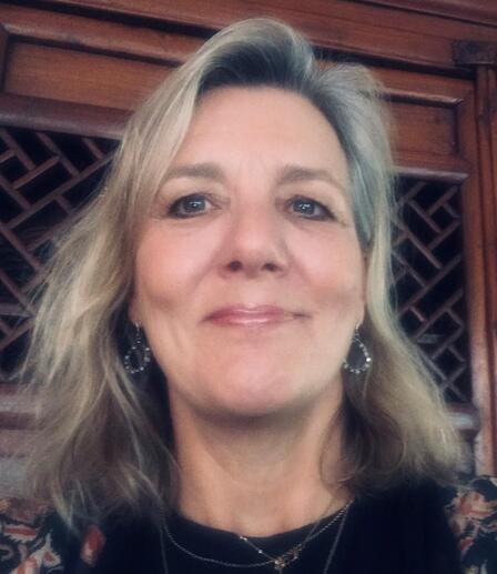 Close up of Volunteer Judy Benn
