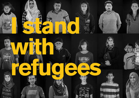 I stand with refugees I stand with refugees