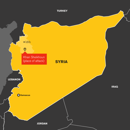 Map of Idlib, Syria