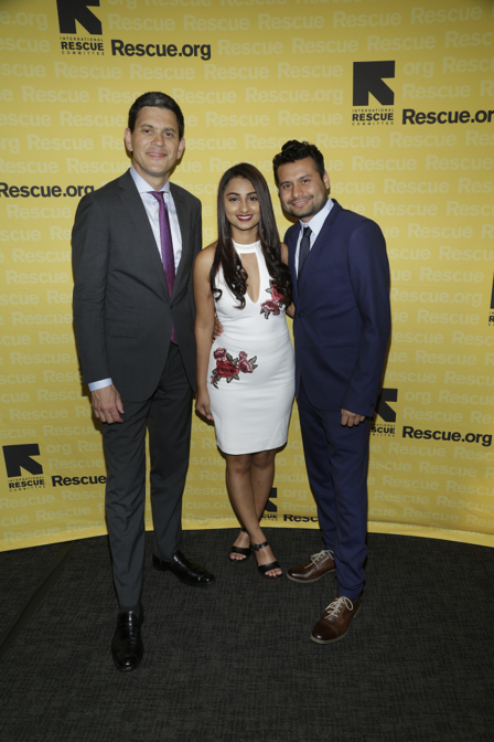 IRC President, David Miliband, with resettled refugee and graduate student at George Washington University Anita Sharma. IRC President, David Miliband, with resettled refugee and graduate student at George Washington University Anita Sharma.