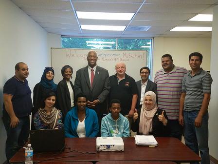 Congressman McEachin at the IRC in Richmond