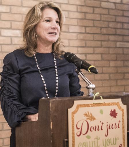 Councilwoman Staubach Gates of District 13 makes opening remarks