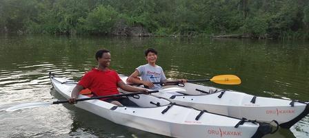 Ngabo and Friend Kayaking