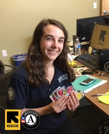 Jessica Timerman, AmeriCorps member at the IRC in Salt Lake City Jessica Timerman, AmeriCorps member at the IRC in Salt Lake City