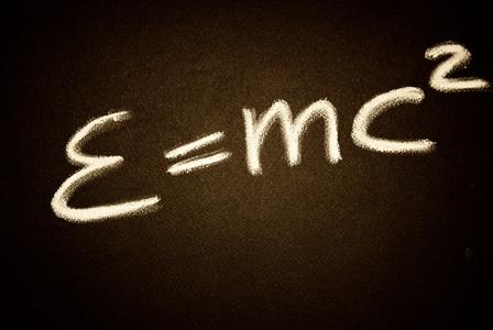 Refugee Albert Einstein's theory of relativity E=mc2
