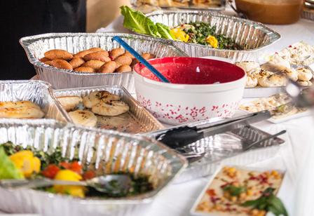 A variety of different Syrian specialties.