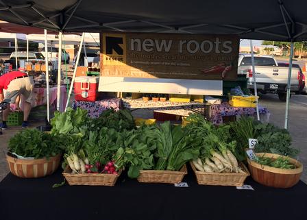 New Roots stall at Good Local Market New Roots stall at Good Local Market