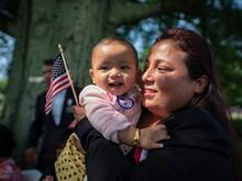 Woman with child