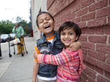 Two smiling children