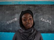 Woman in classroom