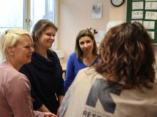 Group of educators and IRC staff